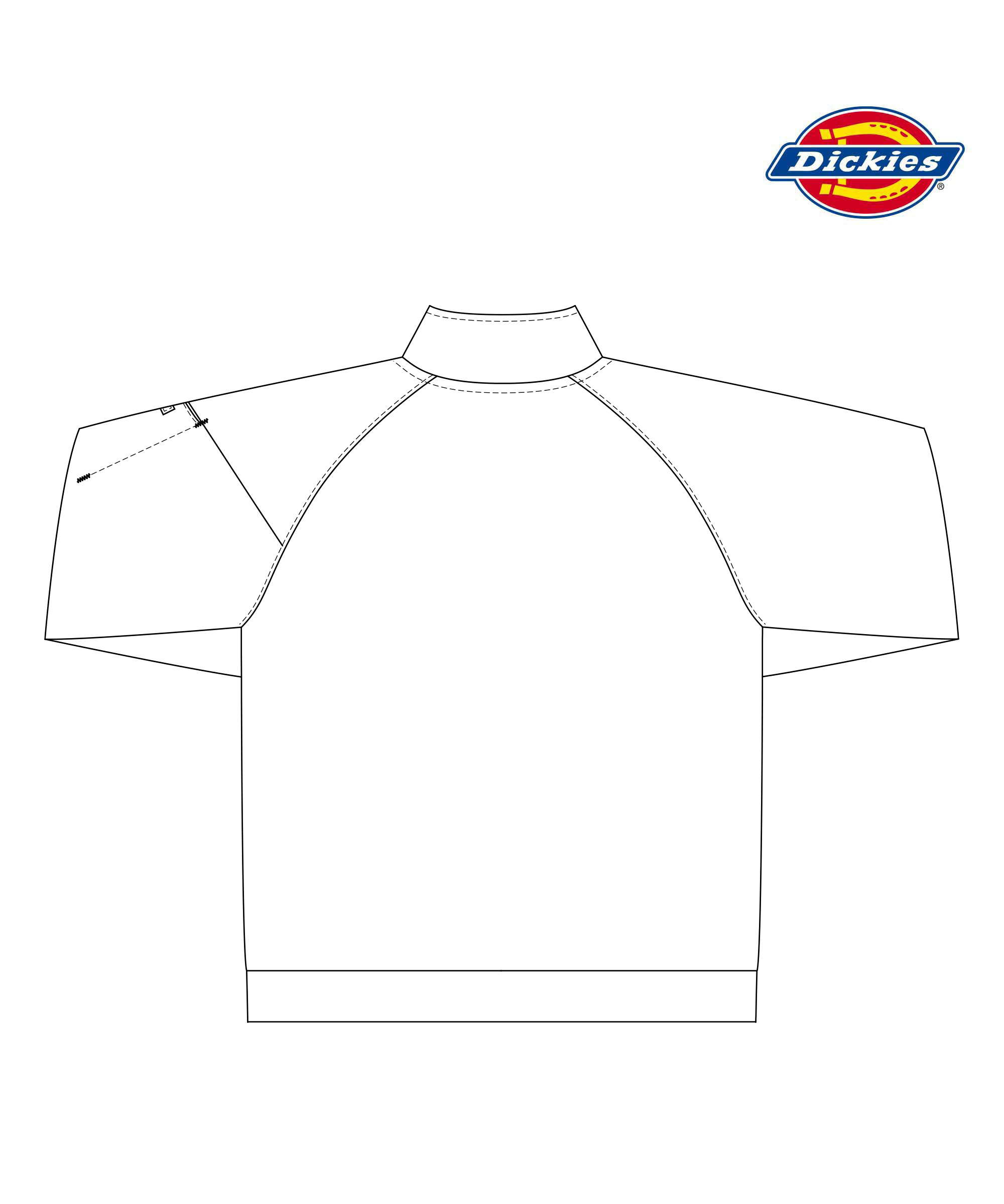 C2D731 Dickiesシルキーエアハーフジップ