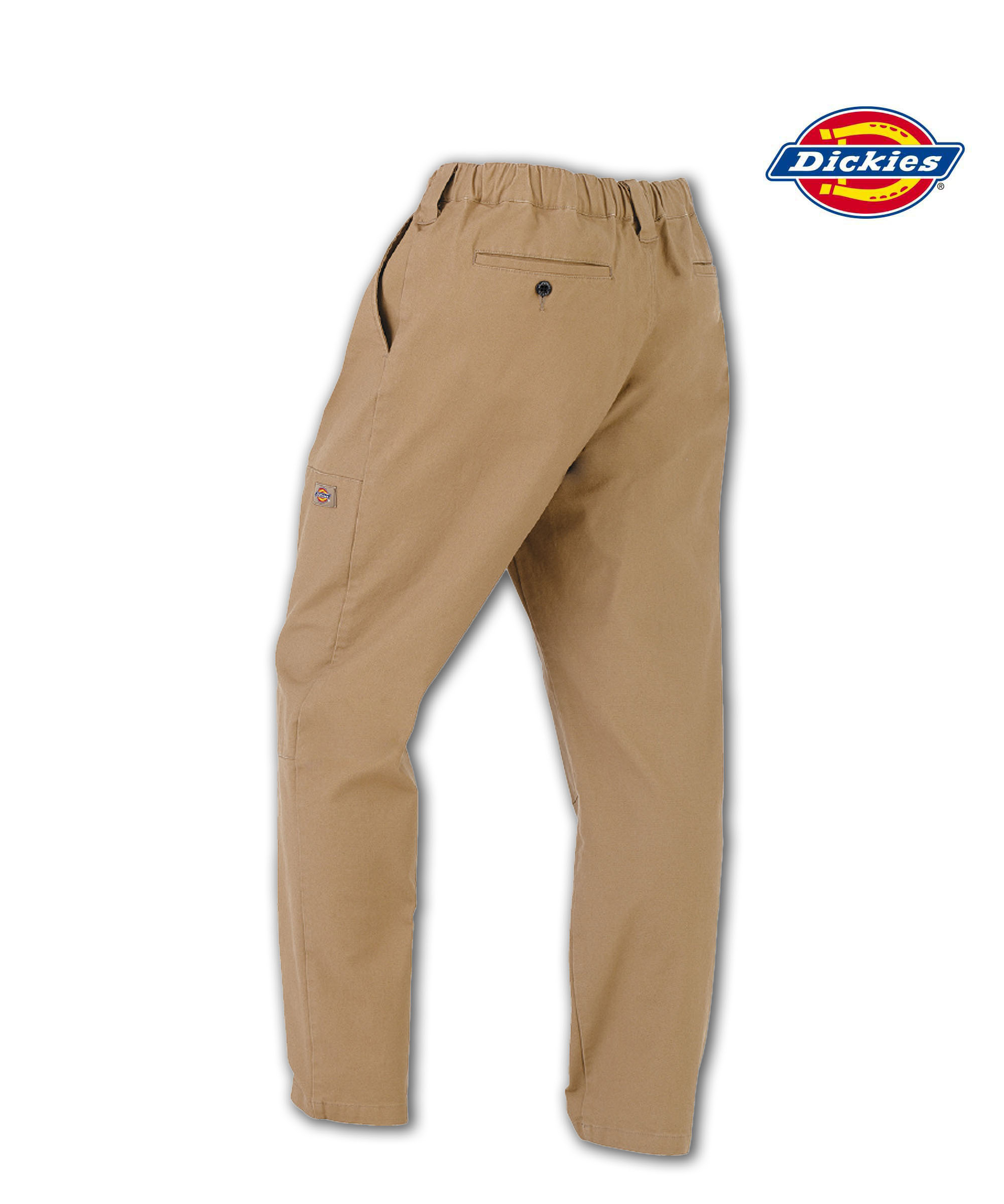 C2D7533 Dickiesストレッチダブルニーパンツ キャメル
