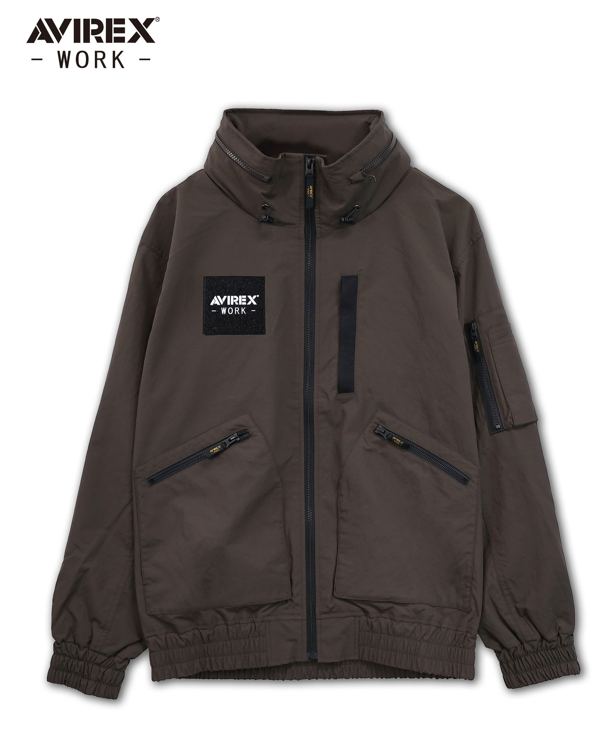 K1AV418 AVIREX 軽防寒フライトジャケット ダークブラウン