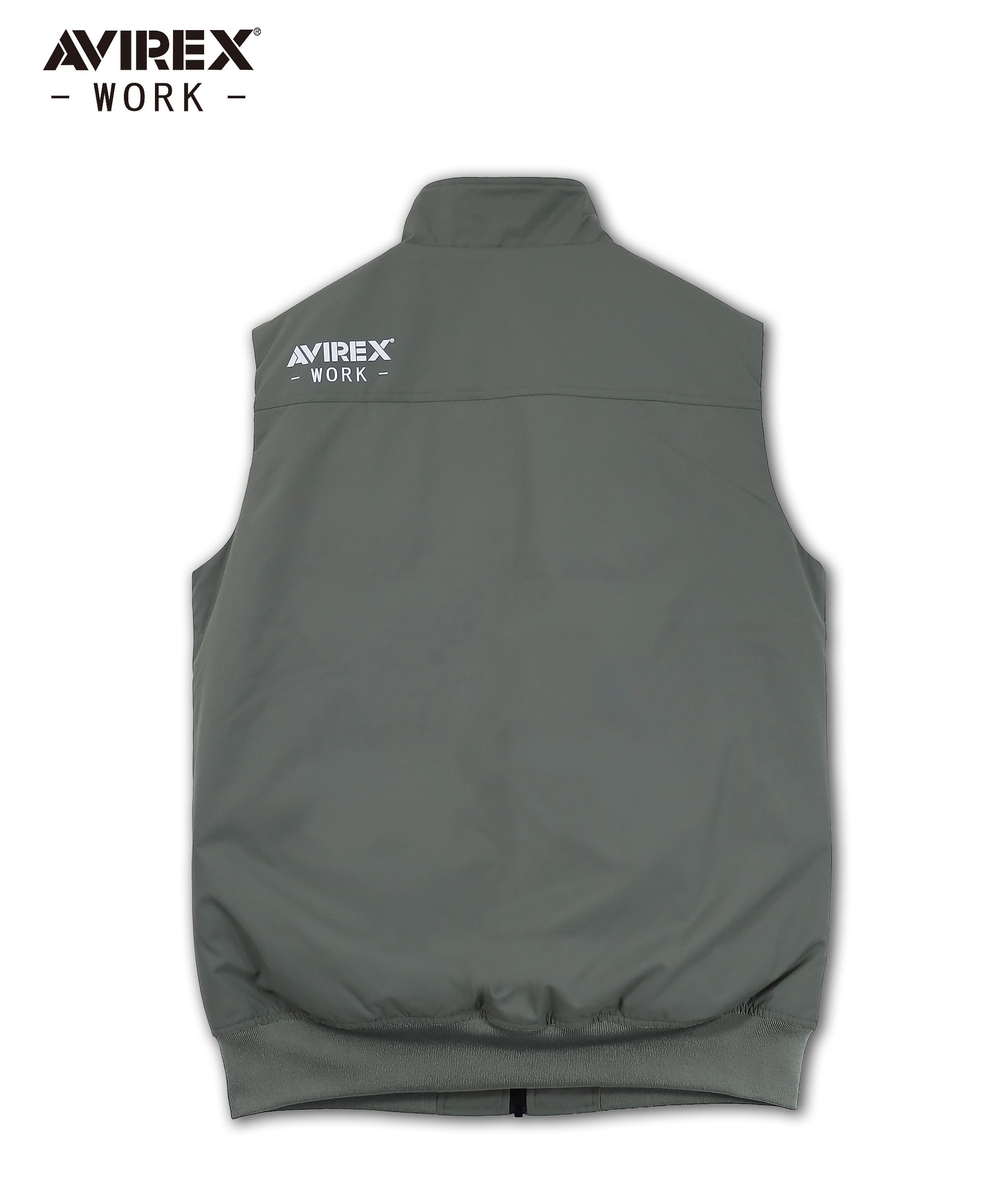 K1AV517 AVIREX AVIREX防寒ベスト アッシュグレー