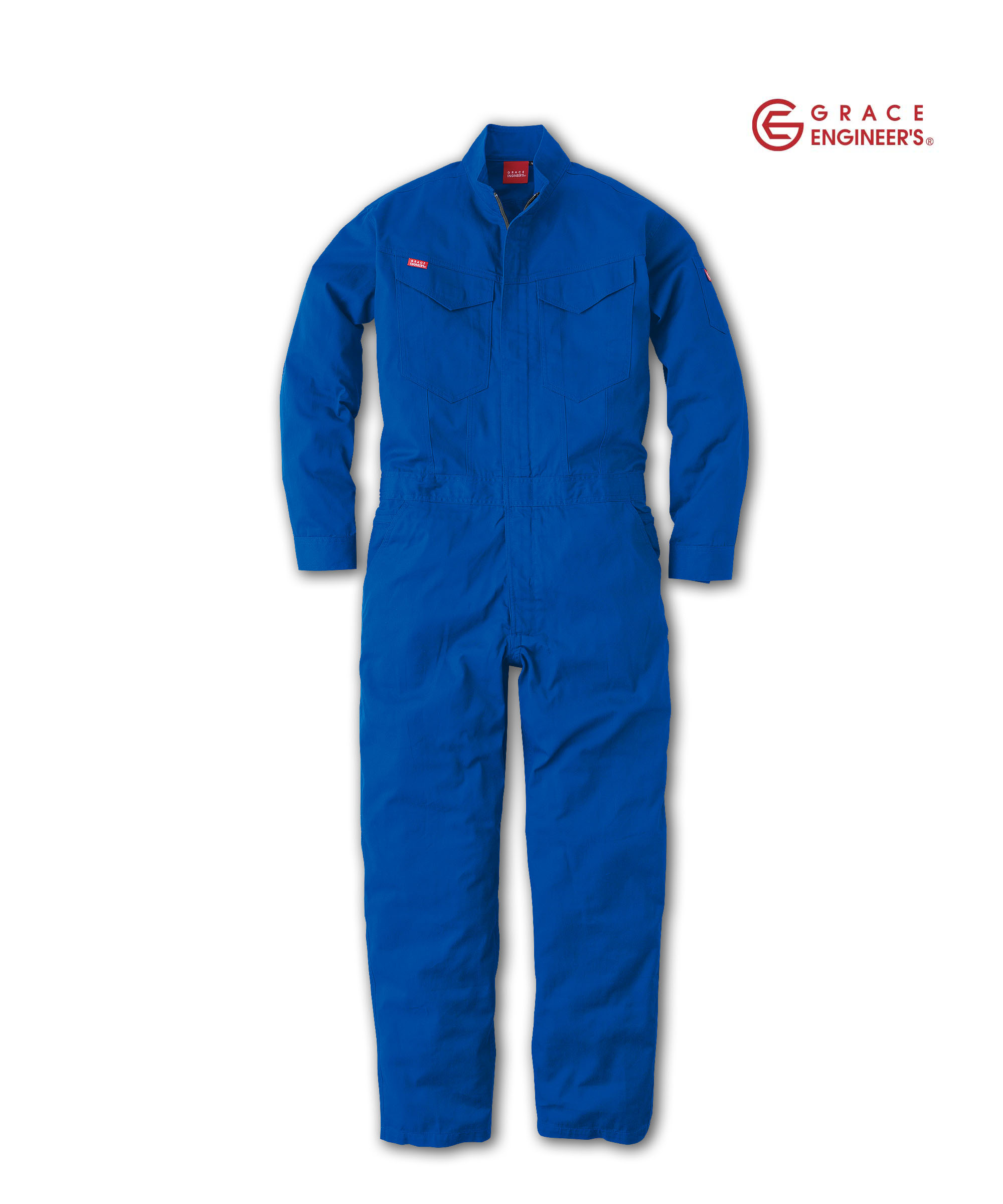 S1GE831 GRACE ENGINEER'S 長袖つなぎ服 ブルー