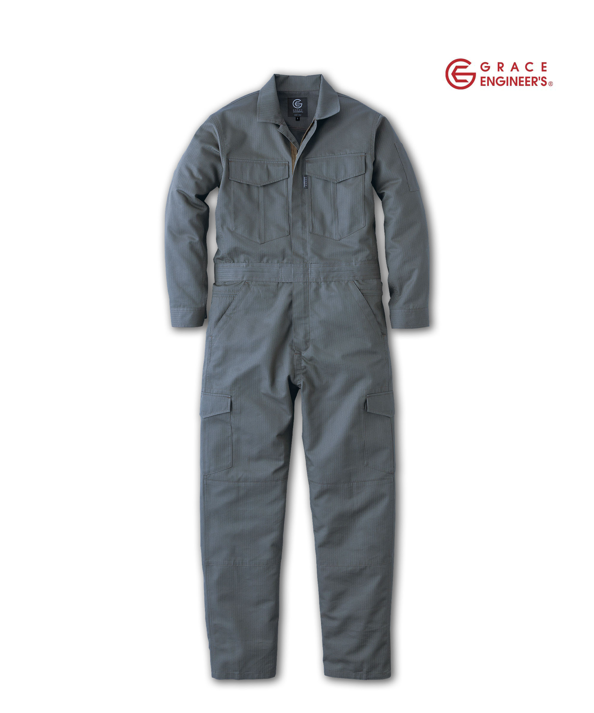 S1GE870 長袖つなぎ服 グレー