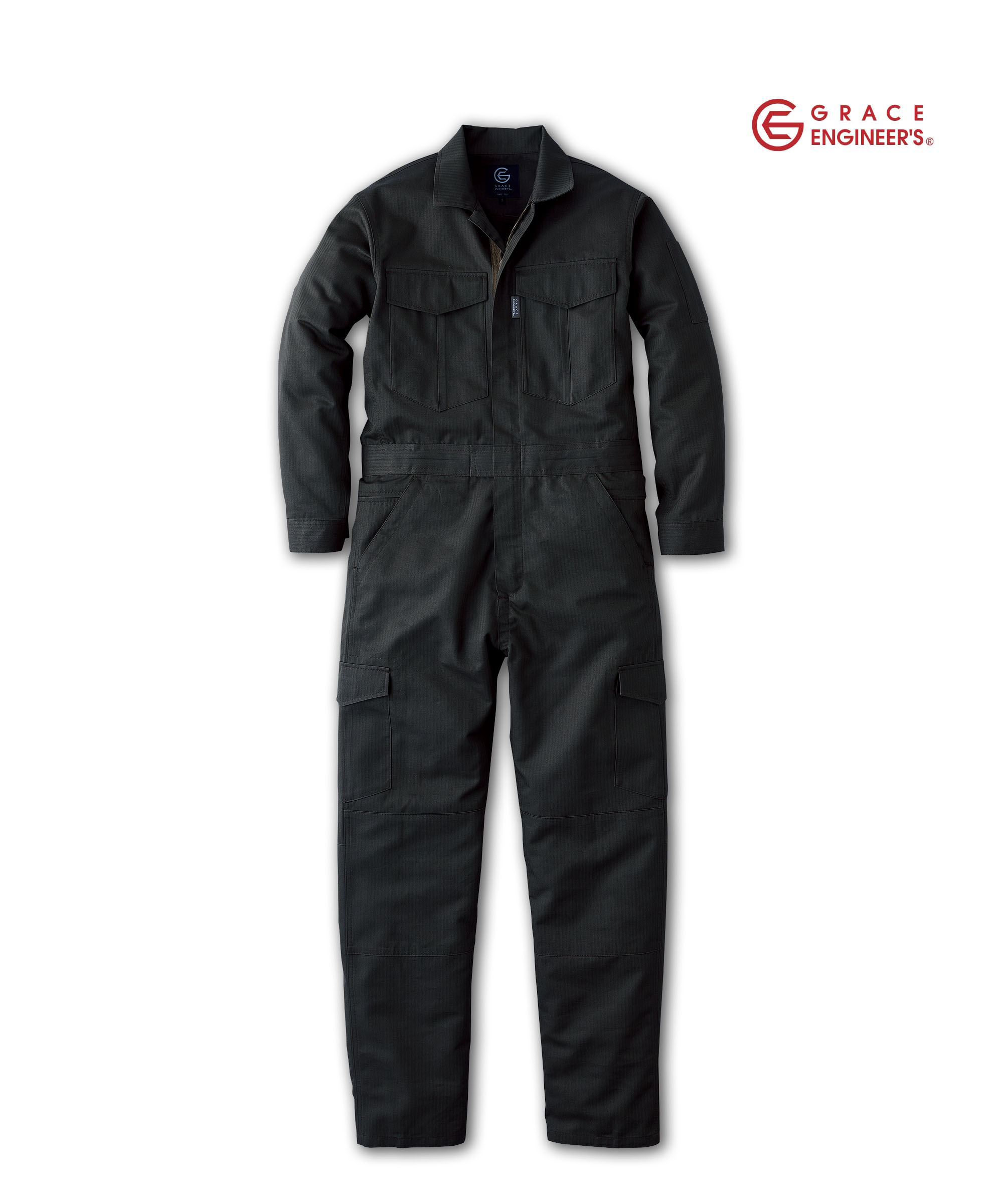 S1GE870 長袖つなぎ服 ブラック