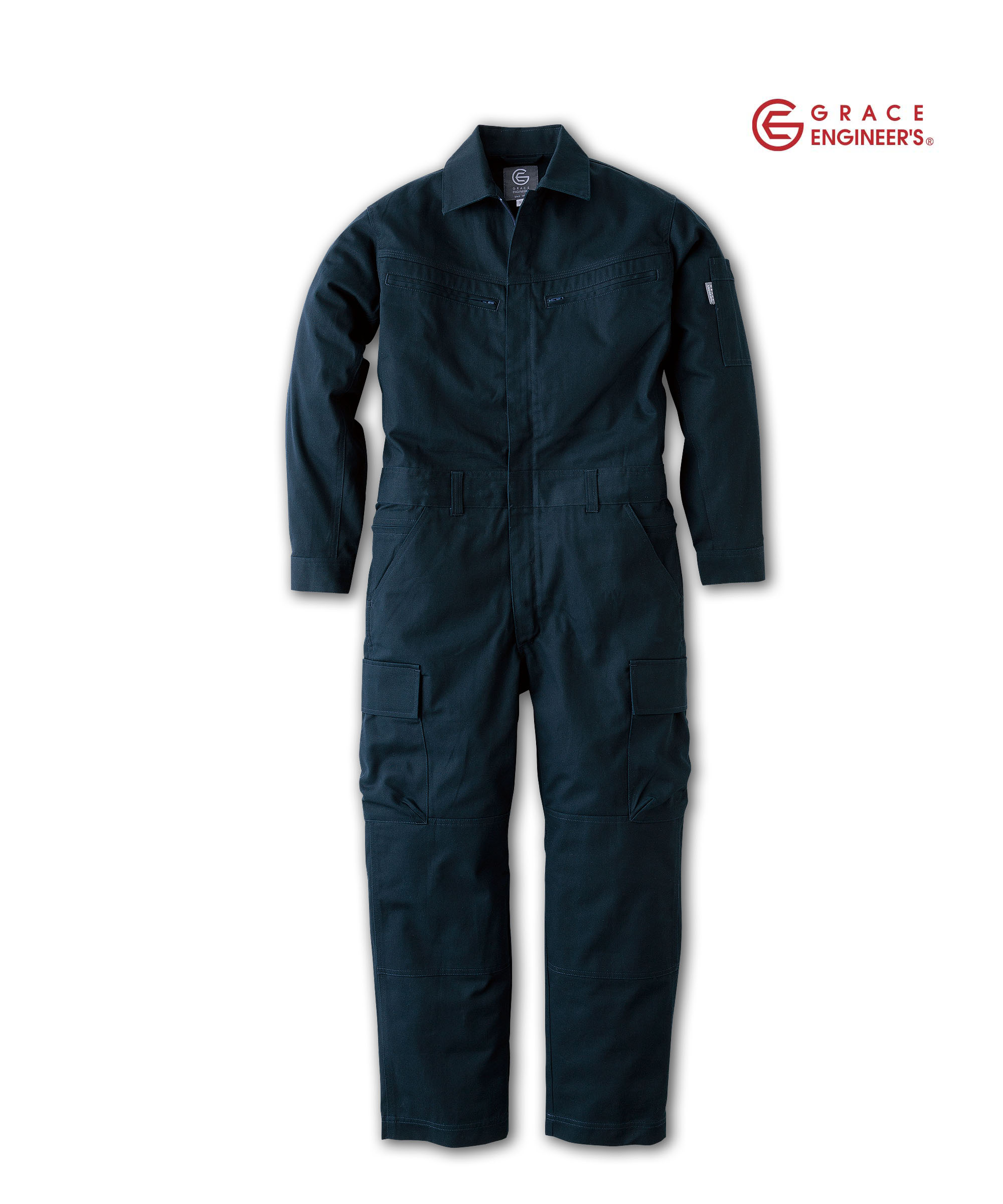 S1GE890 GRACE ENGINEER'S 長袖つなぎ服 ネイビー