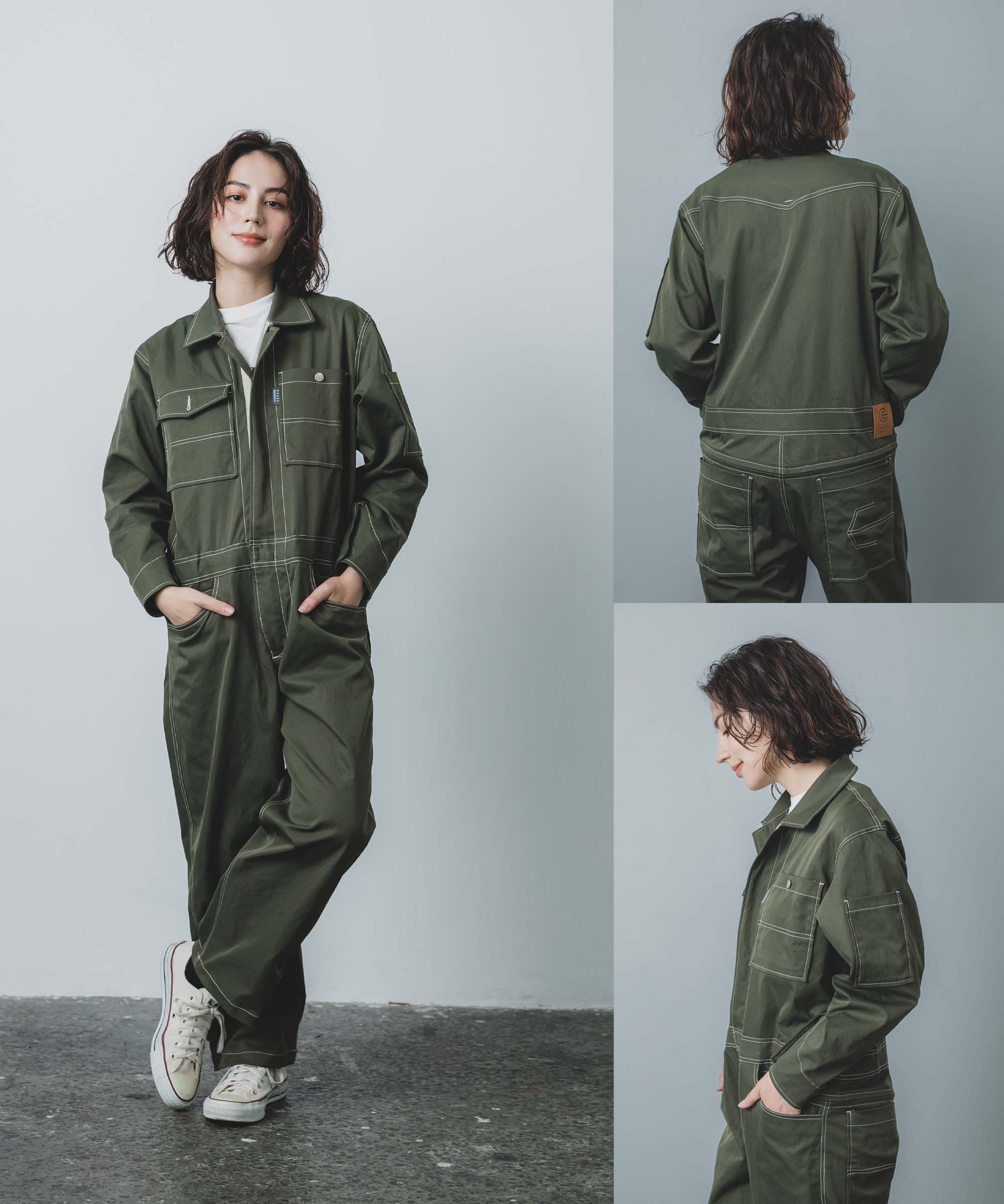 S1GE900 長袖つなぎ服