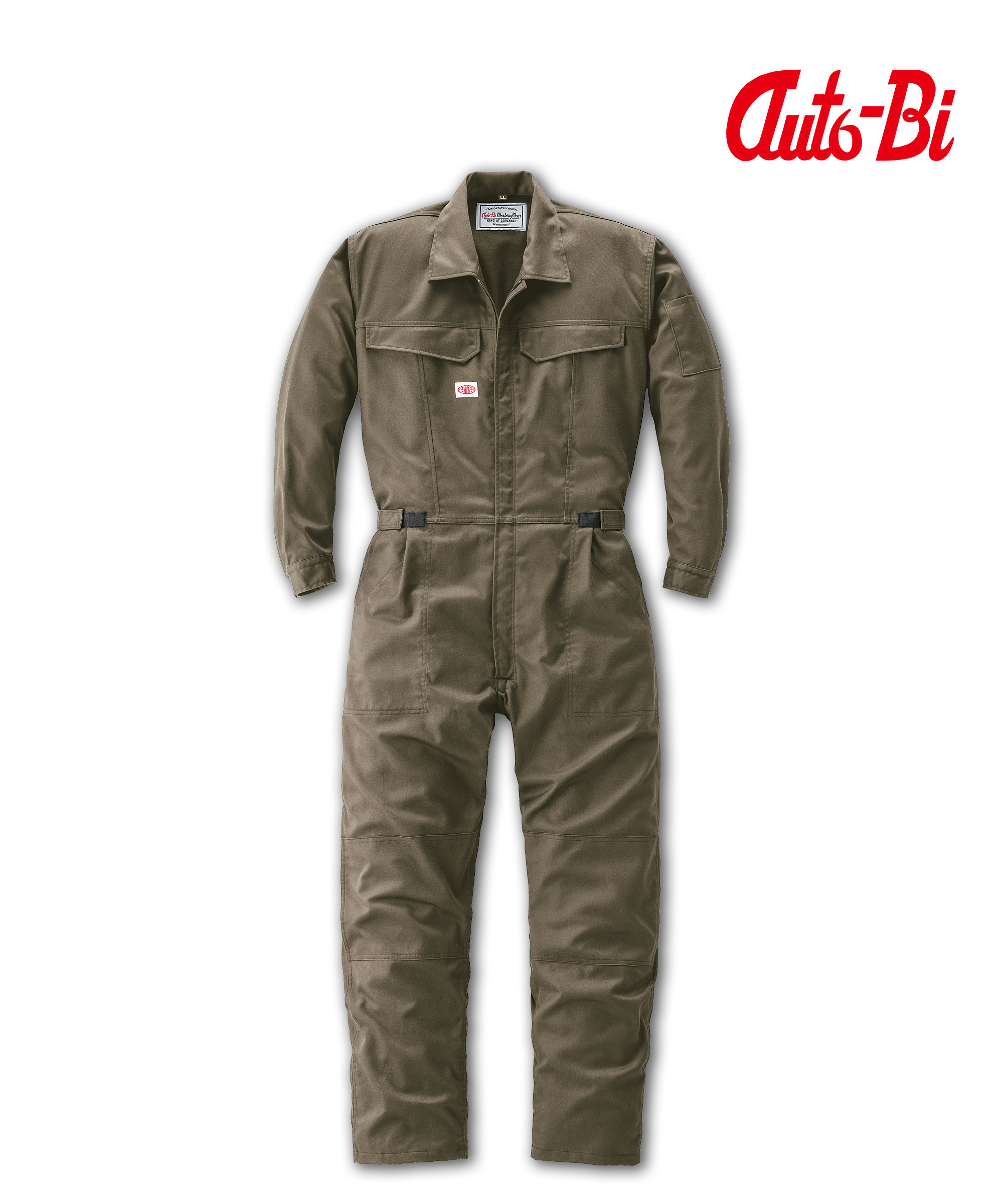 Y326010 AUTO-BI 長袖つなぎ服 ブラウン